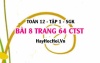 Bài 8 trang 64 Toán 12 tập 1 Chân trời sáng tạo: Tinh công của một lực trong vật lí
